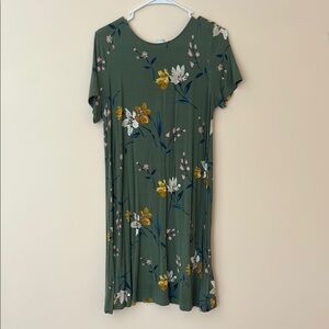 Old Navy Green Flutter Sleeve Sundress